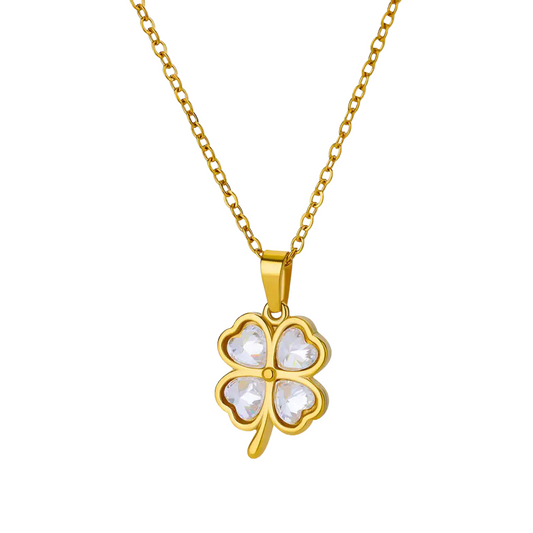 Collier Trèfle Quatre Feuilles Femme