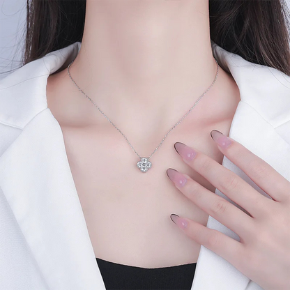 Collier Trèfle diamant femme