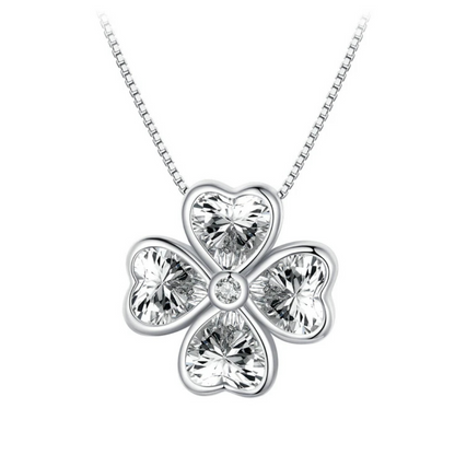 Collier Trèfle Cristal