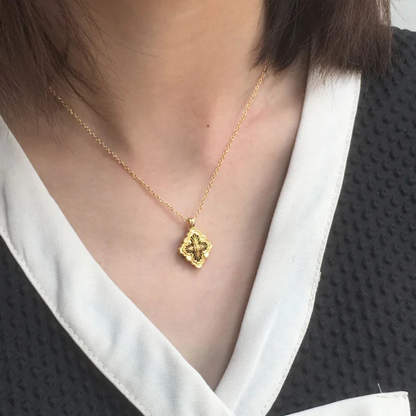 Collier Trèfle Réversible femme