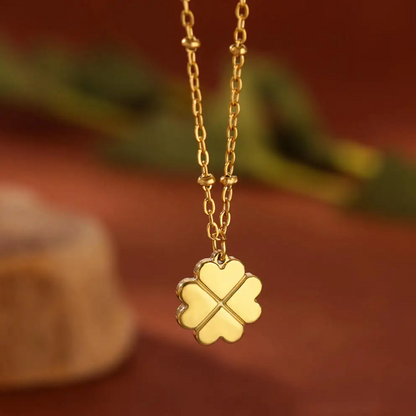 Collier Trèfle en Cœurs