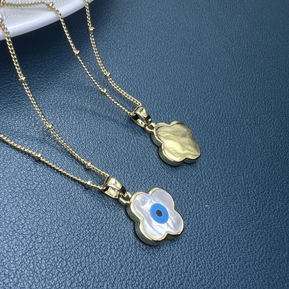 Collier Trèfle Oeil st lucie
