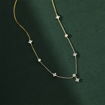 Collier Trèfle Fin or