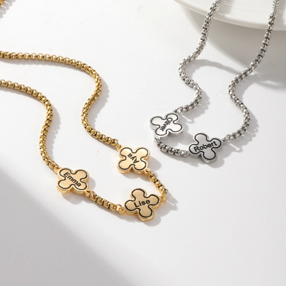 Collier Trèfle Prénoms