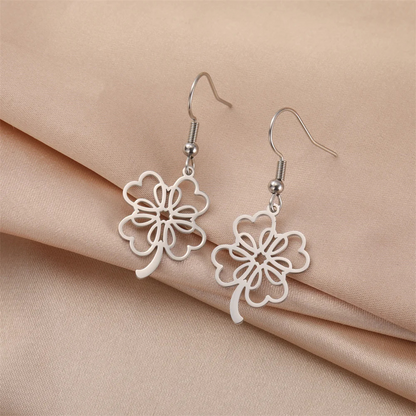 Boucle d'Oreille Trèfle Design