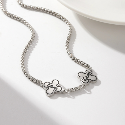 Collier Trèfle Prénoms