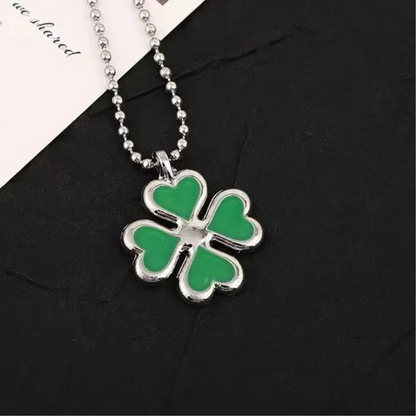 Collier Femme Trèfle Vert
